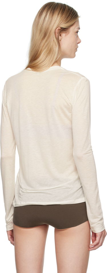 Tričko Baserange Off-White Bamboo Lyocell Long Sleeve T-Shirt Béžová | TOLS-BL-000, 2