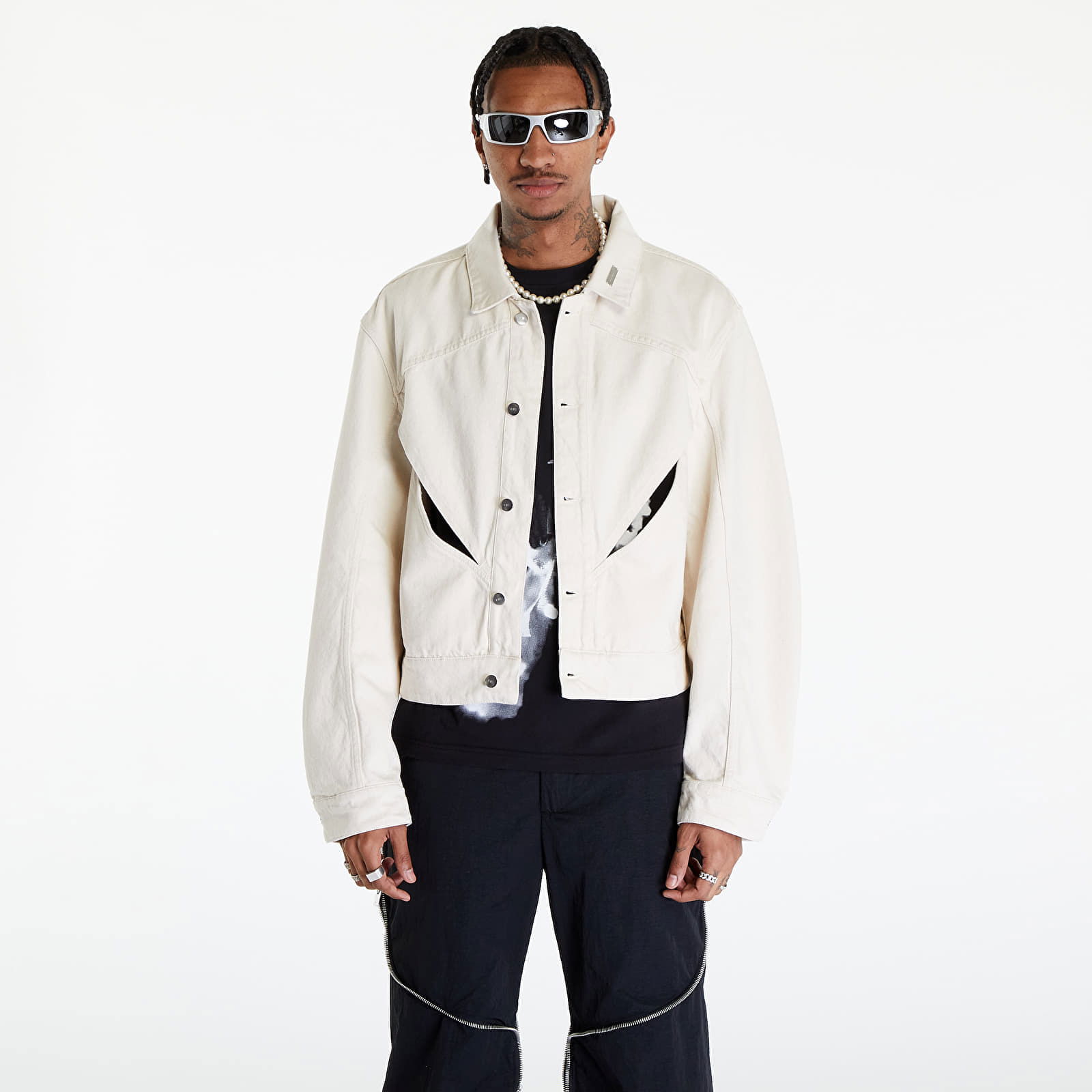 Equisetum Cutout Denim Jacket