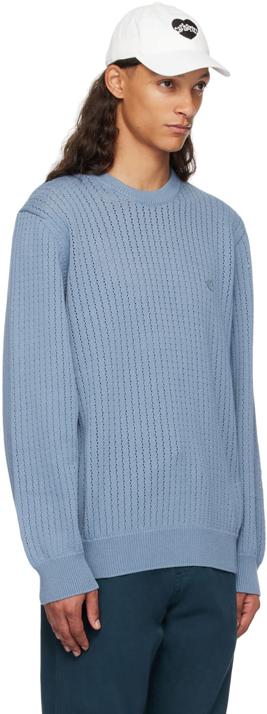 Sveter Carhartt WIP Caleb Knit Sweater Modrá | I033714, 1