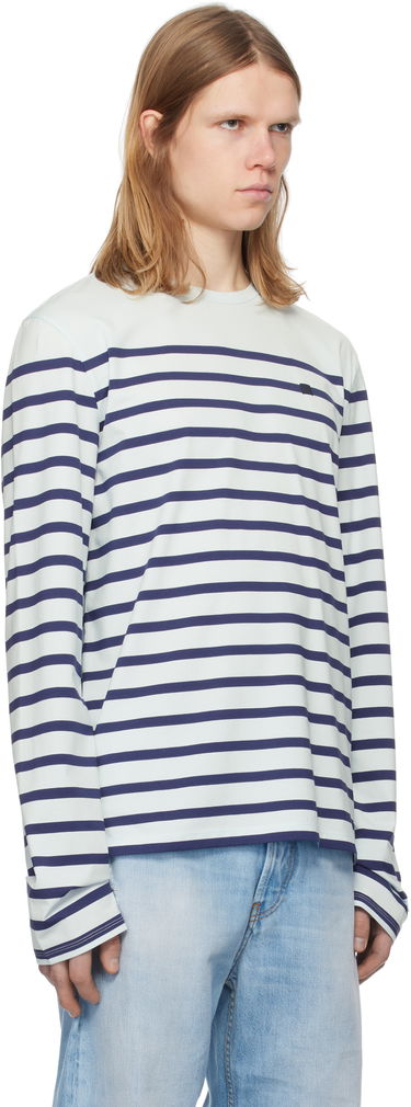 Tričko Acne Studios Acne Studios Striped Long Sleeve T-Shirt Modrá | CL0306-, 1