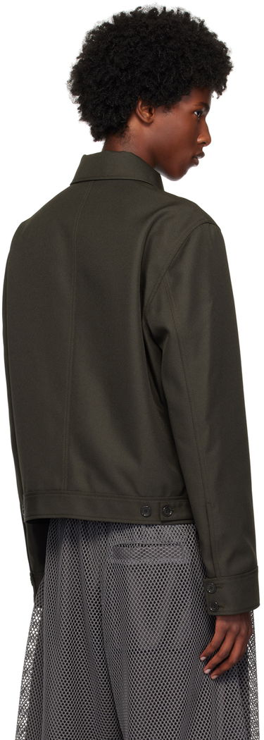 Bomber bunda Courrèges Signature Retro Zip-Up Jacket Zelené | 324CBL204PL0056, 2