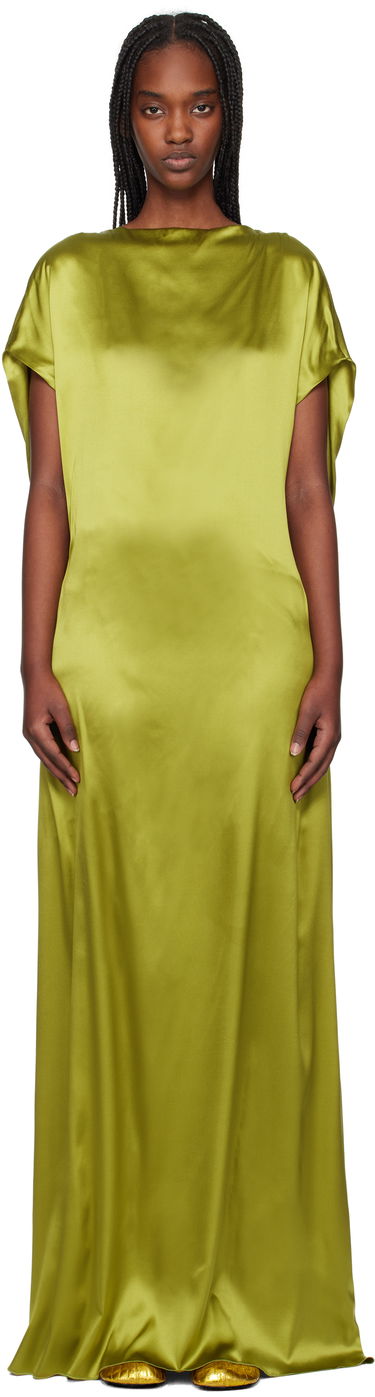 Šaty Dries Van Noten Dries Van Noten Silk Floor Length Dress Zelené | 251-011035-1032, 0