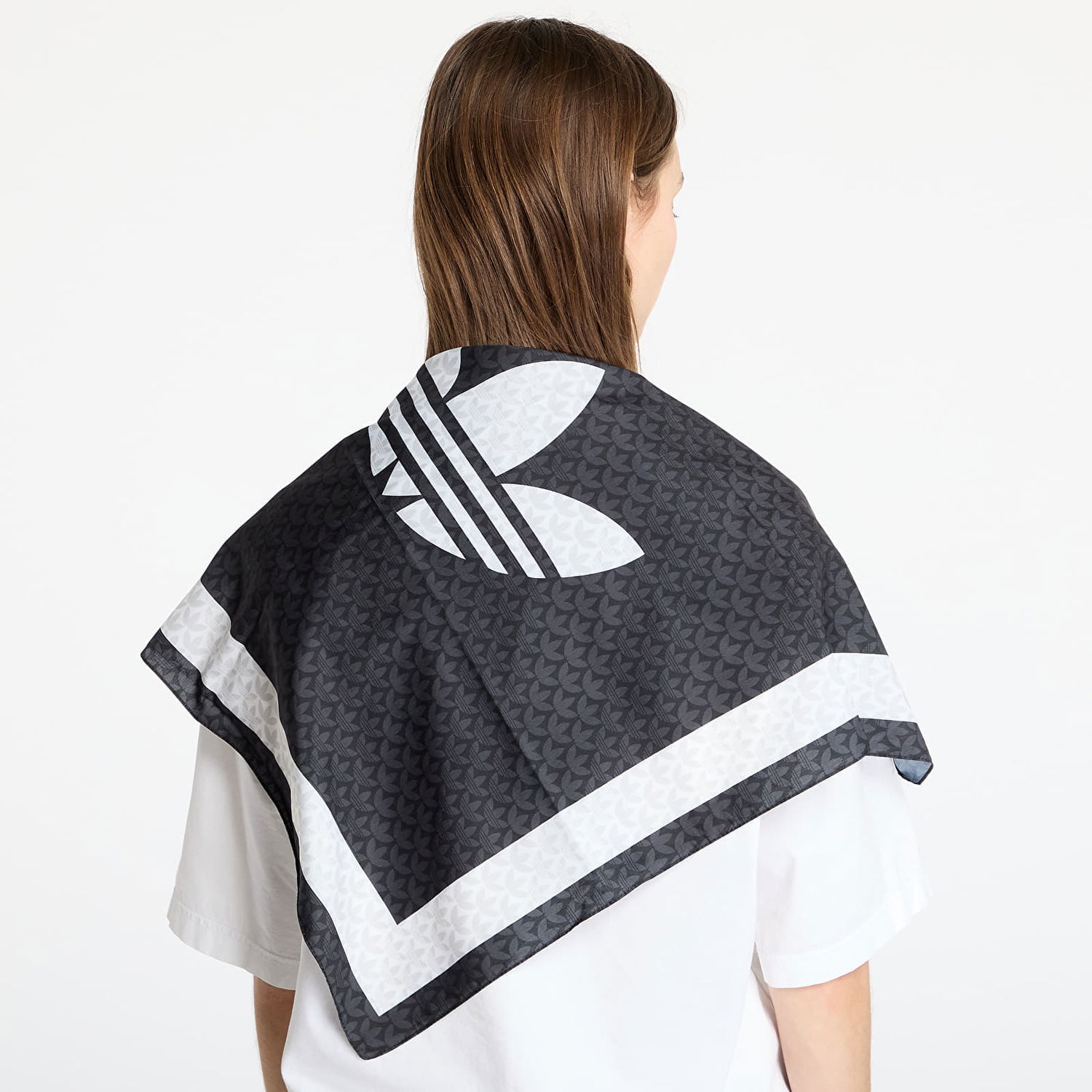 Šál adidas Originals adidas Trefoil Monogram Bandana Čierna | JD0978, 1