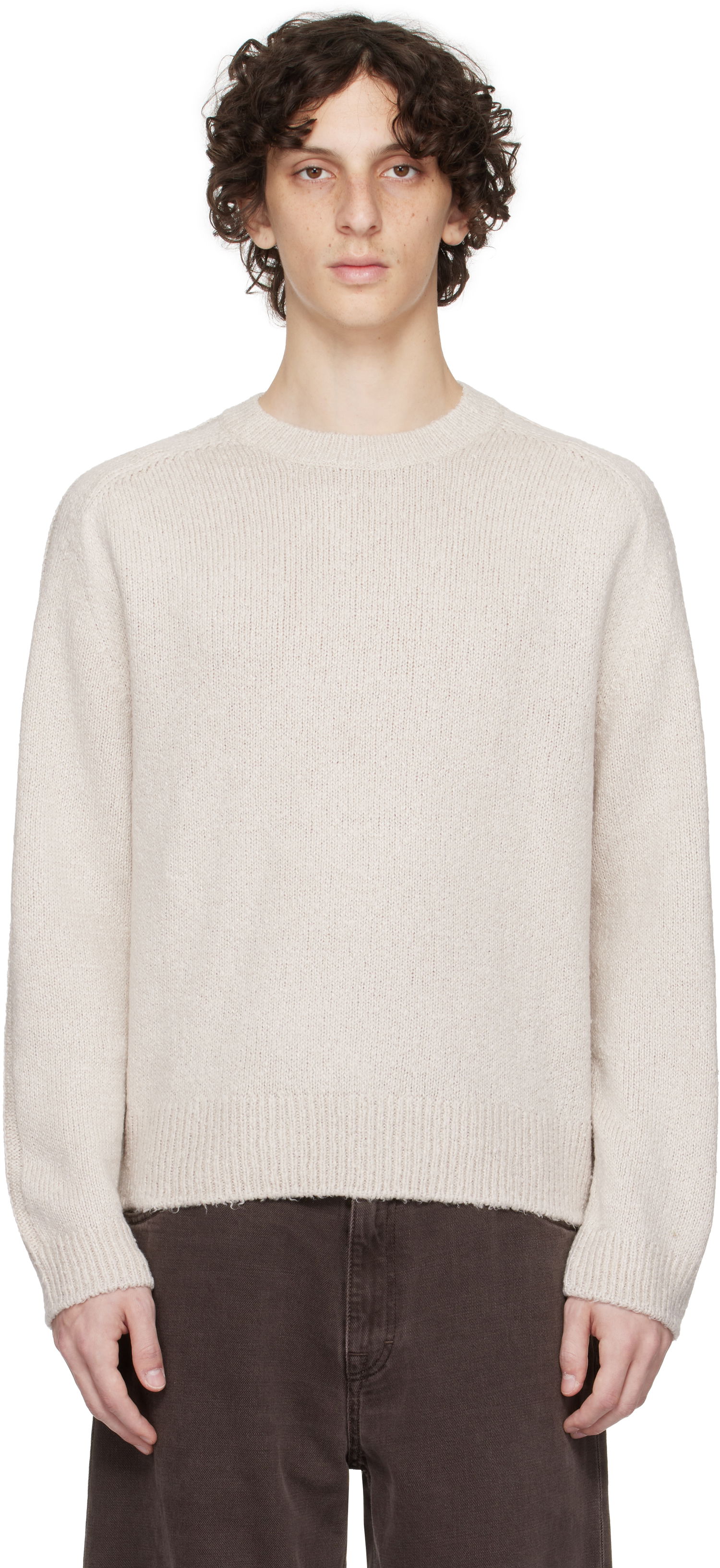 Sveter OUR LEGACY OUR LEGACY True Roundneck Sweater Béžová | M2253TO, 0