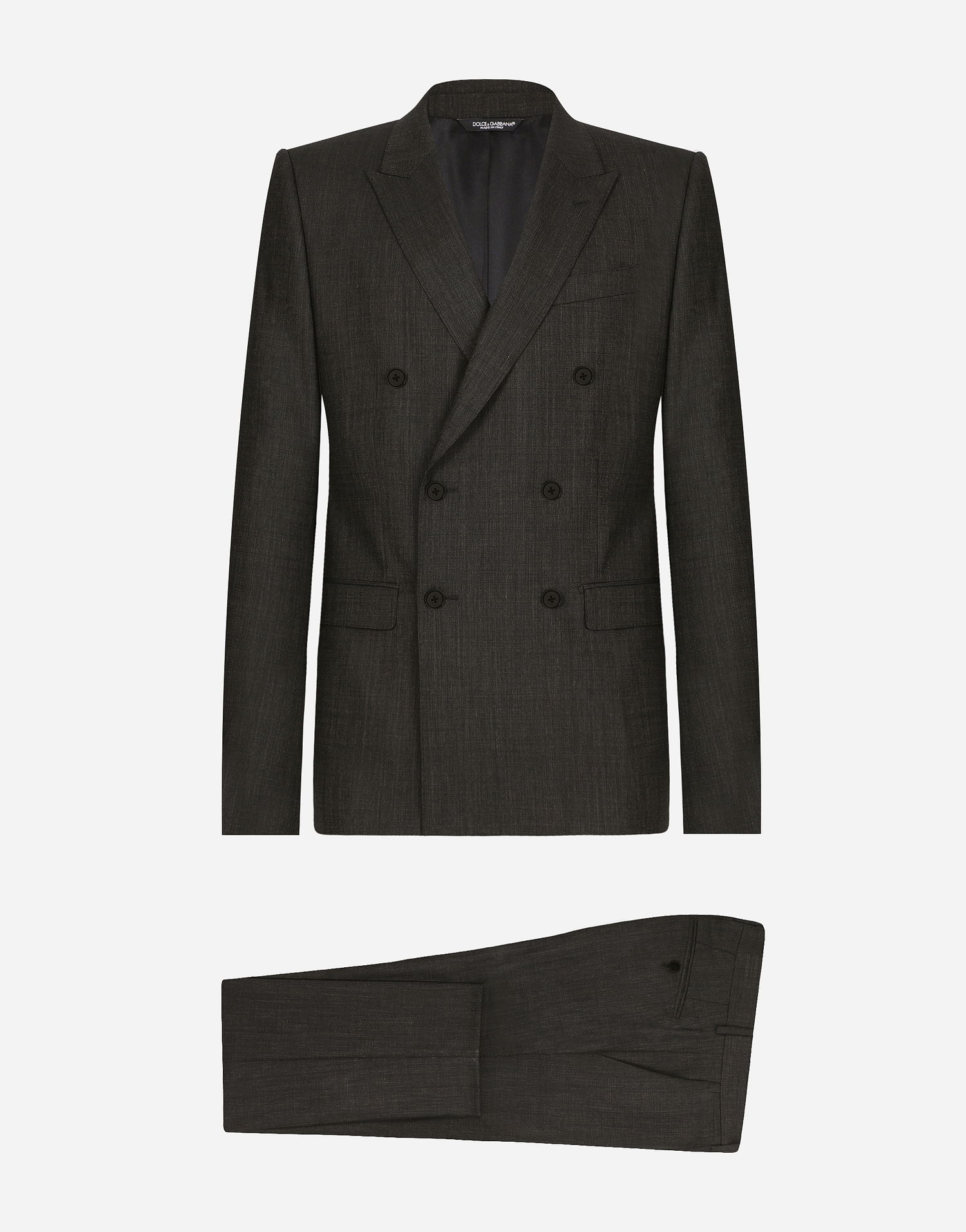 Súprava Dolce & Gabbana Dolce & Gabbana Double-breasted Martini-Fit Suit Šedá | GK7SMTFUBGLS8291, 0