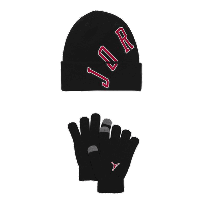 Rukavice Jordan Jordan Varsity Beanie and Gloves Set Čierna | 9A0984-R78