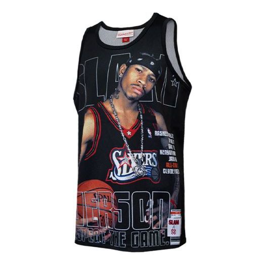 Dres Mitchell & Ness Mitchell & Ness Philadelphia 76ers Allen Iverson Basketball Jersey Čierna | TMTK3448-P76YYAIVBLCK