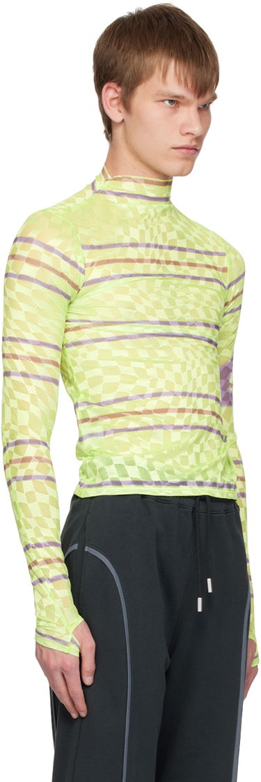 Tričko Collina Strada Collina Strada Checkered Turtleneck Top Zelené | XX3221, 1
