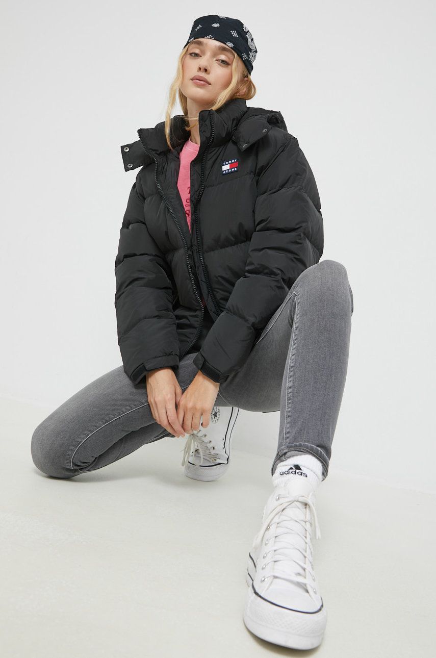 Prešívaná bunda Tommy Hilfiger Puffer Jacket Čierna | DW0DW14661.9BYY, 0