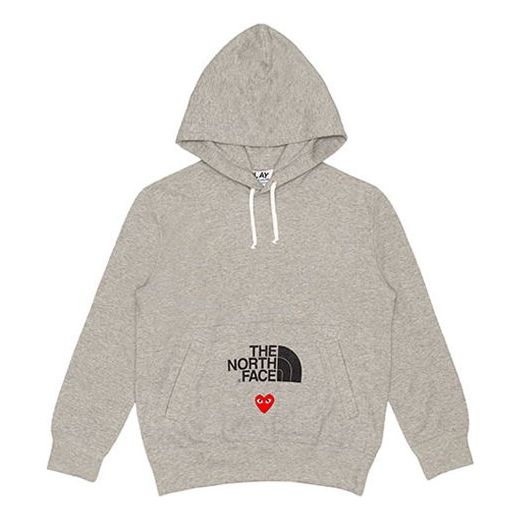 Mikina Comme des Garçons PLAY x The North Face Play Together Logo Hoodie Šedá | AE-T204-051-1, 0