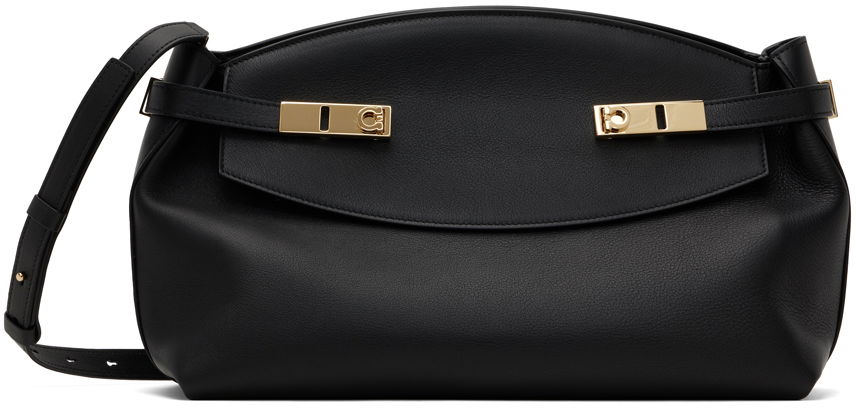 Taška cez rameno FERRAGAMO Hug Shoulder Bag Čierna | 215890 - 766676, 0
