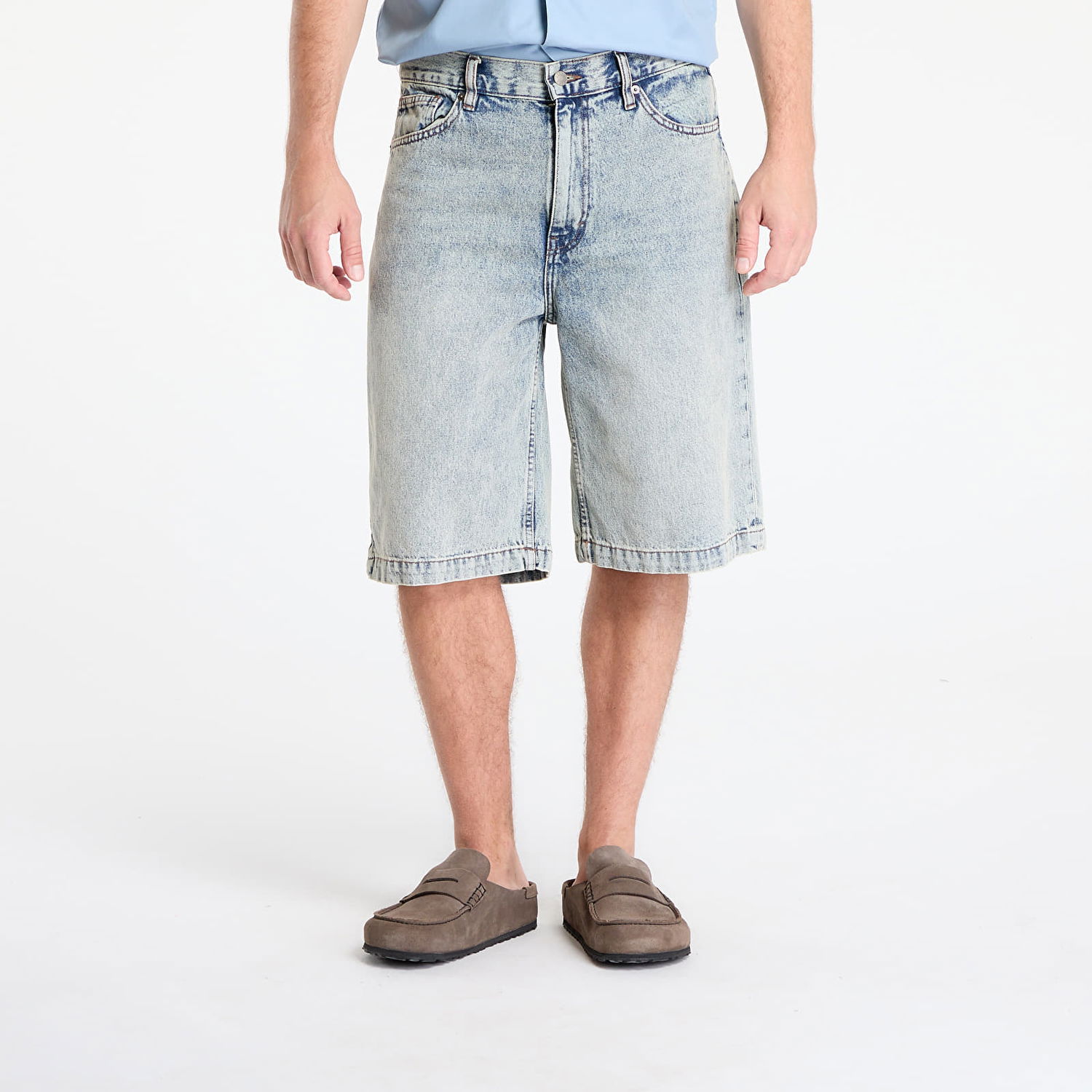 Šortky GUESS Guess Originals Baggy Denim Shorts Modrá | M5GD52D5MKF-GTLW, 0