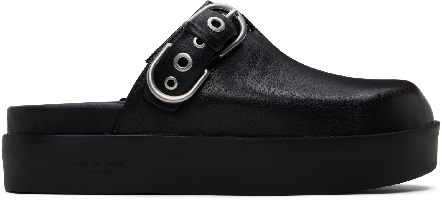 Oblečenie rag & bone Rag & Bone Geo Platform Mules Čierna | WFF24HF1003LE03, 0
