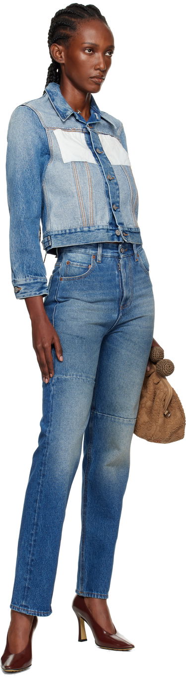 Bunda Maison Margiela MM6 Maison Margiela Reversed Denim Jacket Modrá | S52AM0328 M30018, 3