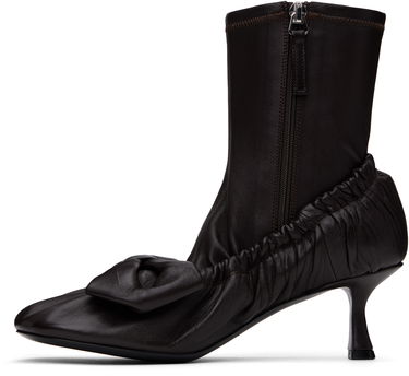 Tenisky a topánky Acne Studios Acne Studios Leather Bow Ankle Boots Hnedá | AD0796-, 2