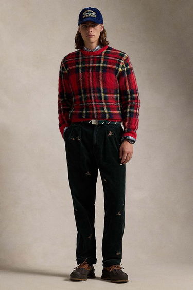 Sveter Polo by Ralph Lauren Plaid Wool Sweater Červená | 710949292, 2