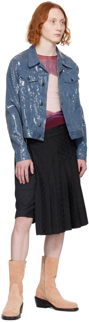Tričká a tielka Jean Paul Gaultier Gaultier Sheer Long Sleeve T-Shirt Fialová | 24/25-U-TO017-T515-300128, 3