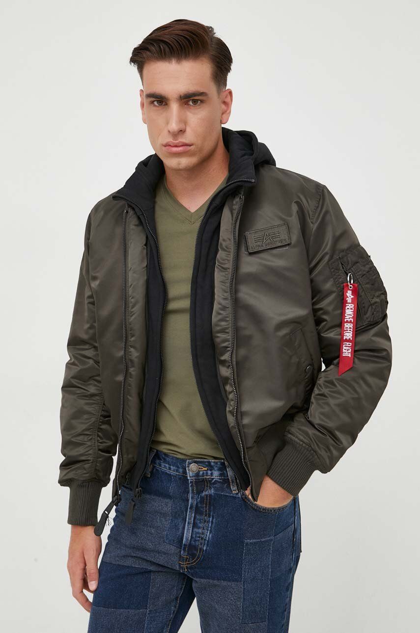 Bomber bunda Alpha Industries MA-1 D-Tec Bomber Jacket Zelené | 183110.413, 0
