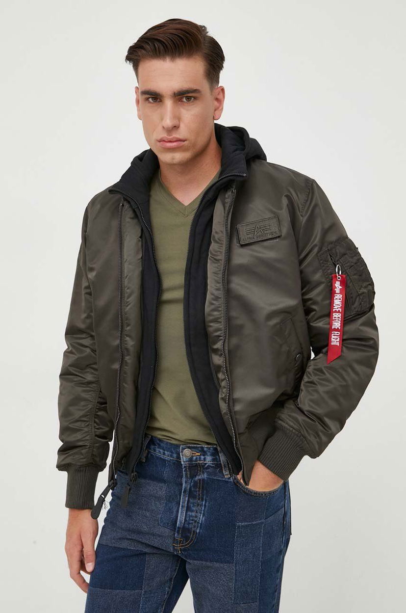 Bomber bunda Alpha Industries MA-1 D-Tec Bomber Jacket Zelené | 183110.413