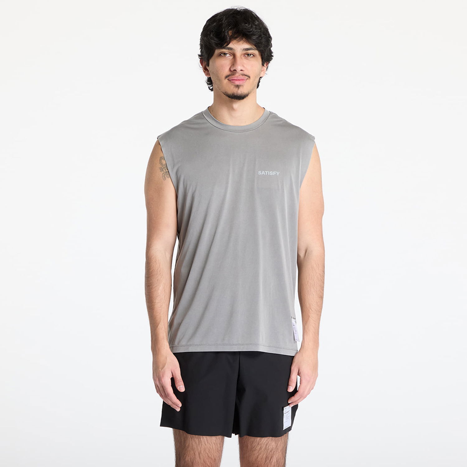 Tielko Satisfy Satisfy AuraLite Muscle Tee Šedá | 11031-MG-SAB, 0