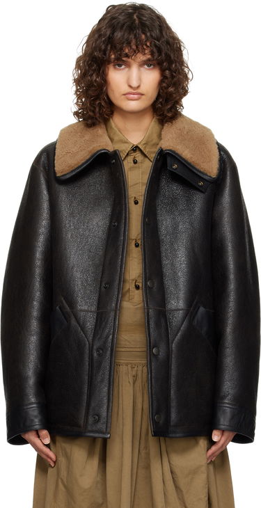 Bomber bunda LEMAIRE Shearling Oversized Jacket Čierna | CO1080 LL0092, 0