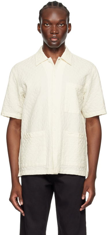 Košeľa Universal Works Universal Works Island Short Sleeve Shirt Biela | P3063, 0