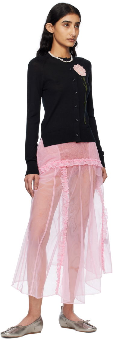 Sveter Simone Rocha Simone Rocha Carnation Cardigan Čierna | KMK17 0647, 3