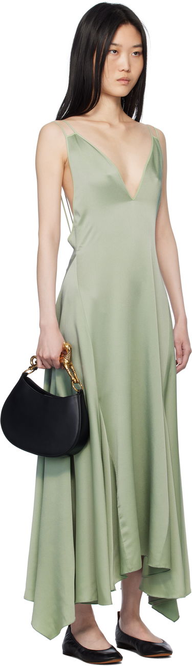 Šaty LANVIN Lanvin Silk Bowling Midi Dress Zelené | RW-DR0082-3421-P25, 1