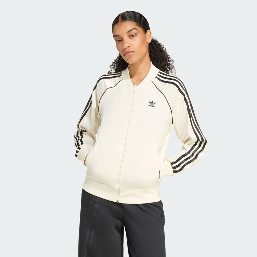 Bomber bunda adidas Performance Adicolor SST Track Jacket Béžová | KH1567