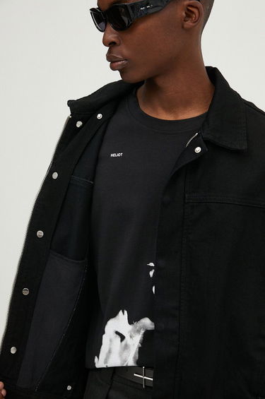 Bunda HELIOT EMIL Hooded Denim Jacket Čierna | PREAW24.M.02.121.BLK01, 7