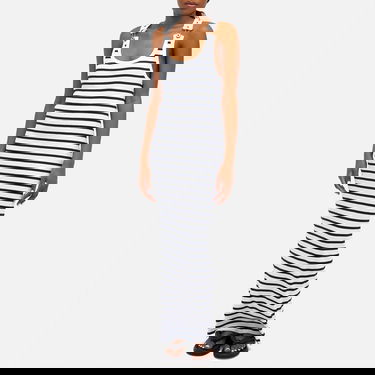 Šaty Jean Paul Gaultier Gaultier Striped Maxi Dress Biela | 2430FRO219J0540159, 2
