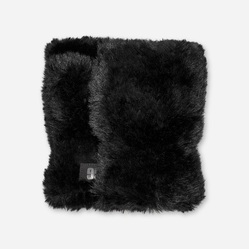 Rukavice UGG Faux Fur Fingerless Gloves Čierna | 100895-BLK