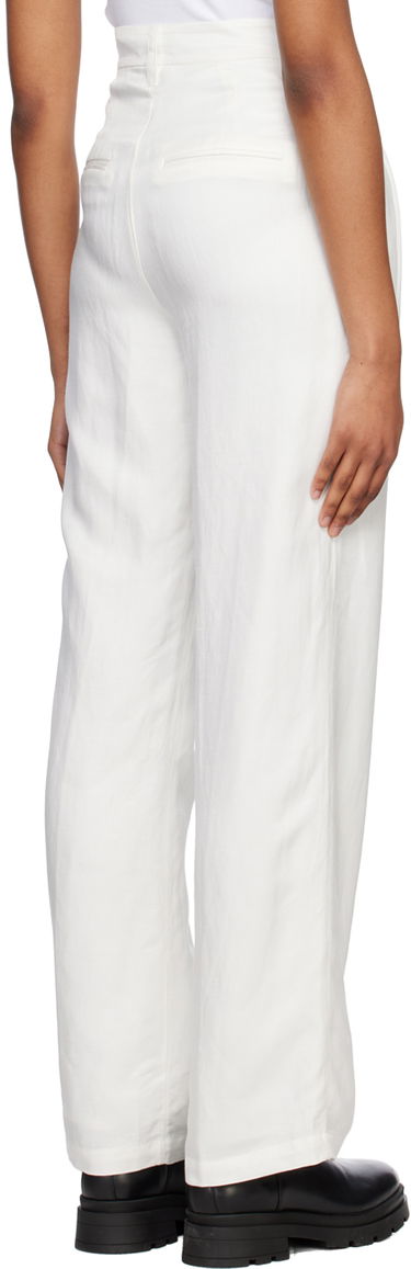 Nohavice Anine Bing Carrie Pleated Trousers Biela | A-03-3269-100, 2