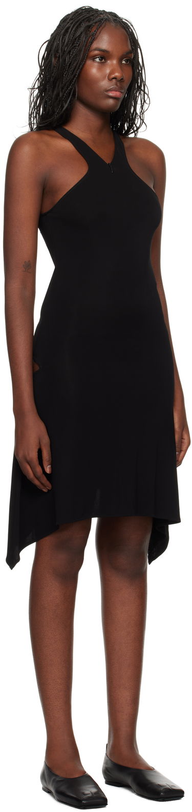 Šaty Courrèges Courrèges Criss Cross Jersey Mini Dress Čierna | 324JRO461JS0145, 1