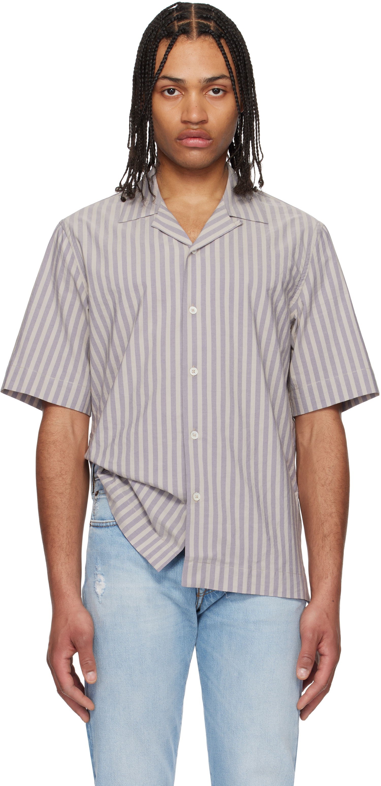 Košeľa Paul Smith Paul Smith Short Sleeve Regular Fit Shirt Fialová | M1R-905U-P02635, 0