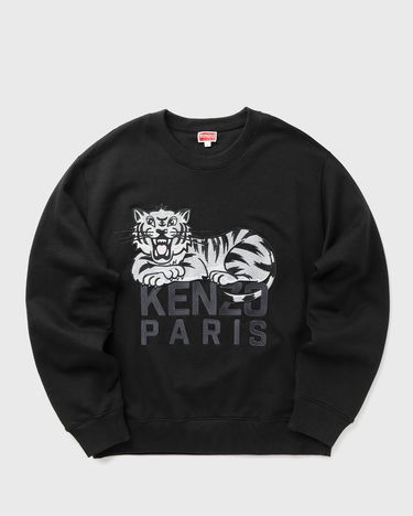 Sveter KENZO Kenzo Happy Tiger Embroidered Sweatshirt Čierna | FF55SW2634MF.99J, 0