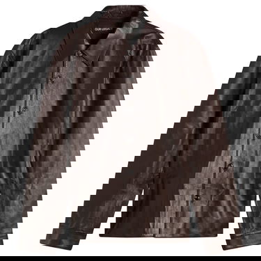 Košeľa OUR LEGACY Calfskin Leather Welding Shirt Size IT 46 Hnedá | M4259WU, 1