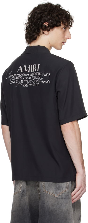 Košeľa AMIRI Amiri 'Amiri Spirit' Bowling Shirt Čierna | AMSTCA1148, 2
