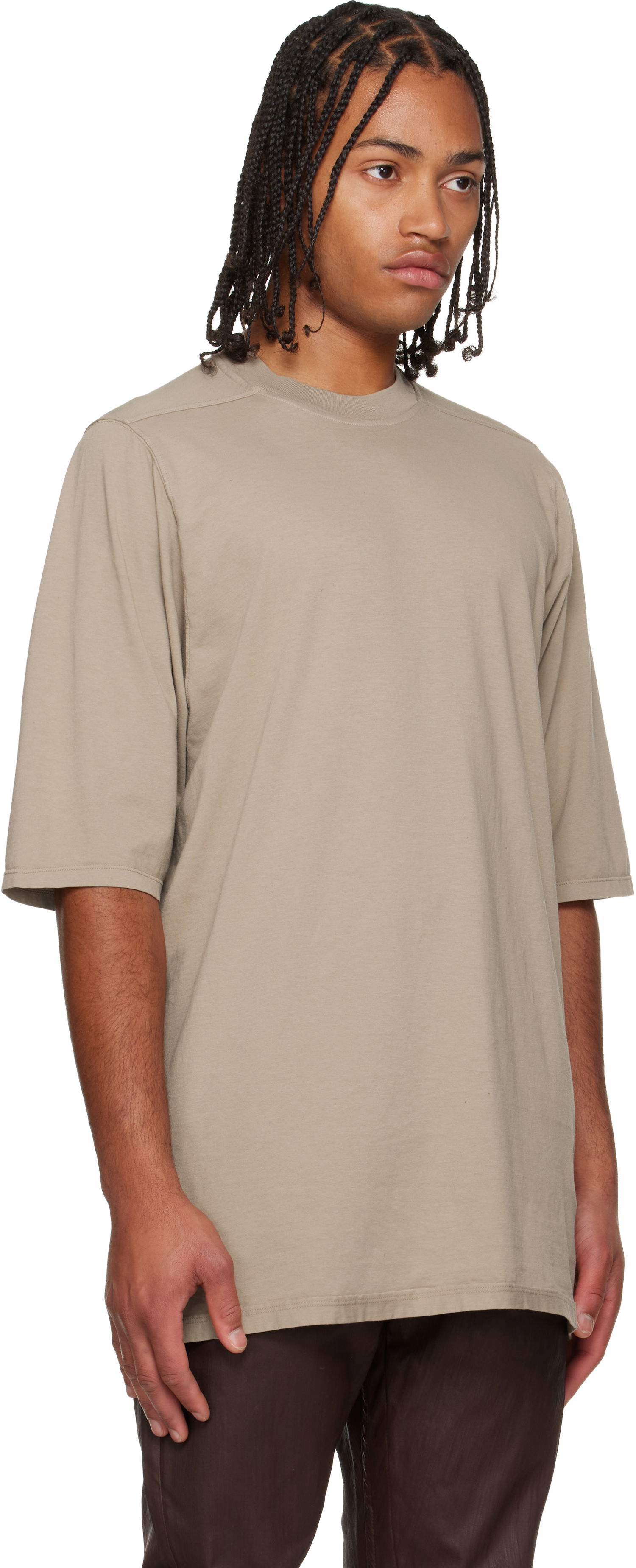 Tričko Rick Owens Concordians Oversized T-Shirt Béžová | DU02E7262 FSLP, 1