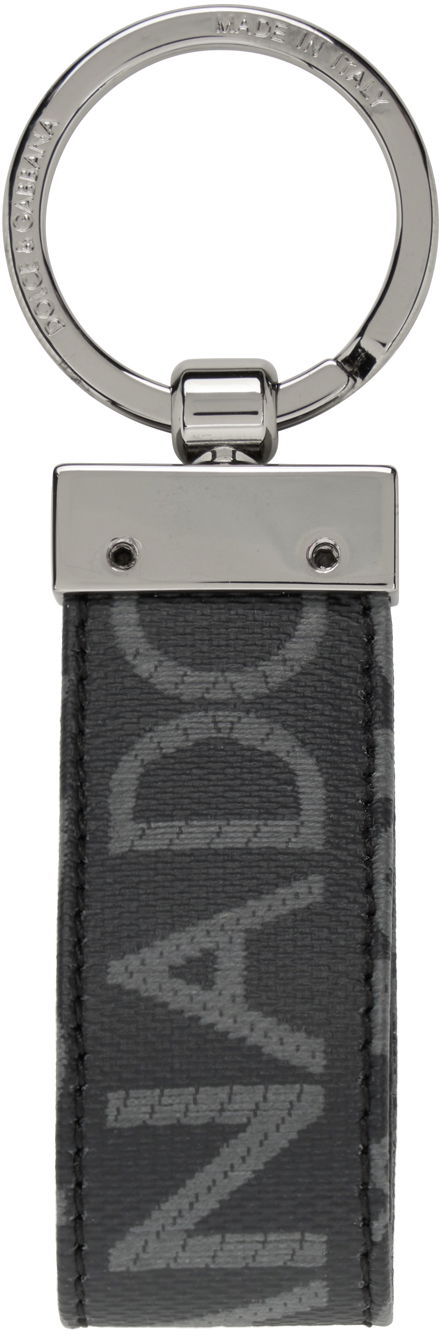 Kľúčenka Dolce & Gabbana Black Jacquard Keychain Čierna | BP1371AJ705, 1