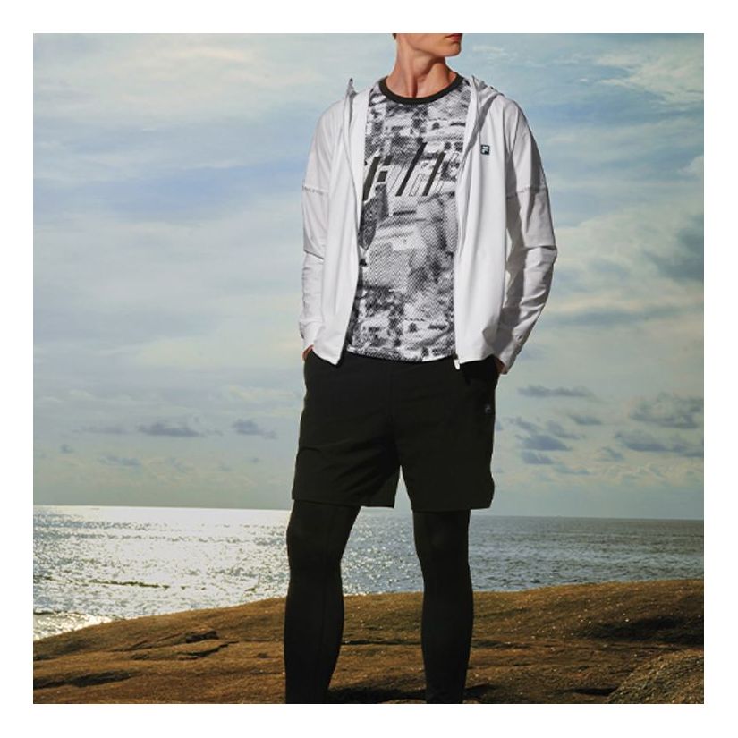 Vetrovka FILA Knit Running Jacket Biela | A11M021502F-WT, 0