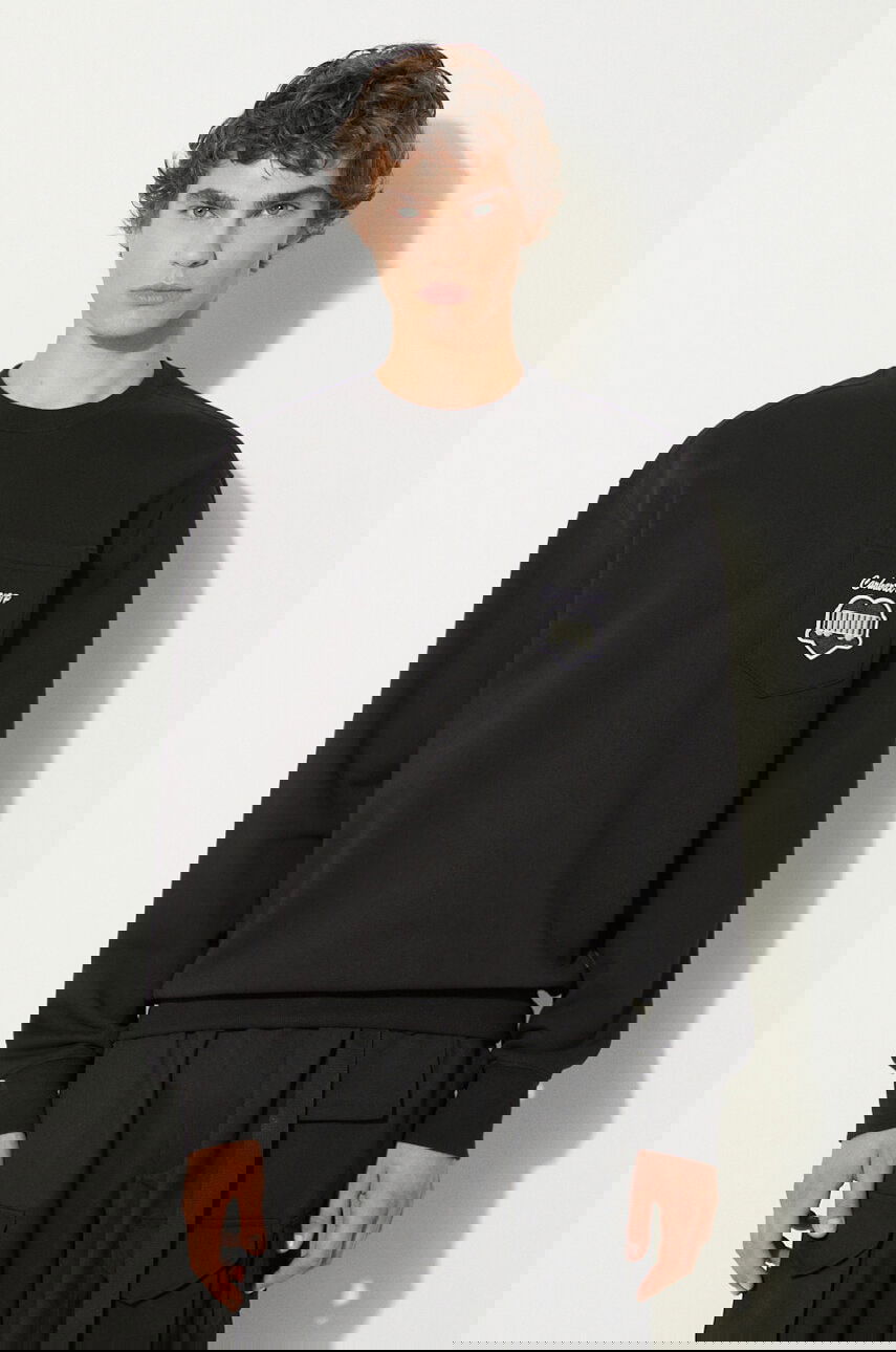 Mikina Carhartt WIP Heart Train Pocket Crewneck Sweatshirt with Appliqué Čierna | I033932.89XX, 0