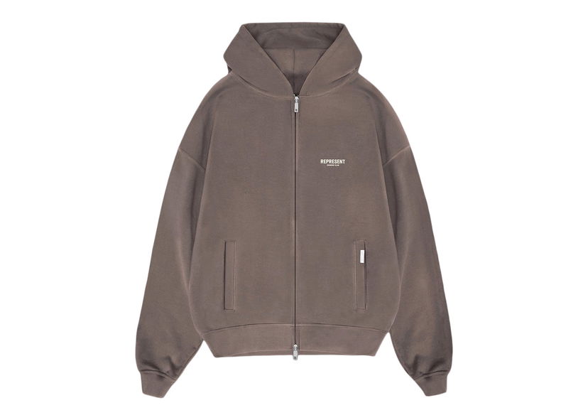 Mikina Represent Clo Represent Owners Club Zip Hoodie Fog Šedá | MH4039-292