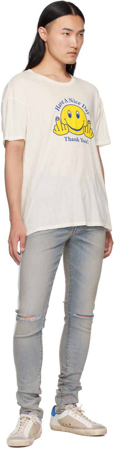 Džínsy AMIRI AMIRI Bones Slash Jeans Modrá | AMDNSY1157, 3