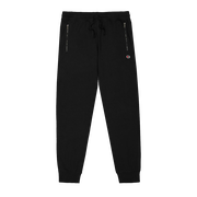 Drawstring Rib Cuff Zippered Joggers