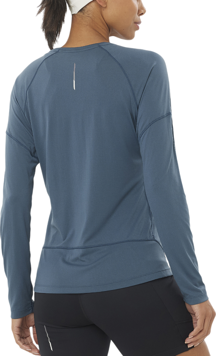 Tričko Salomon CROSS RUN Long Sleeve Tee Modrá | lc2270500, 1