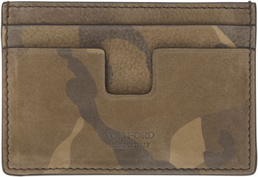 Peňaženka Tom Ford Tom Ford Camo Nubuck Card Holder Hnedá | Y0232-ICL113G, 0