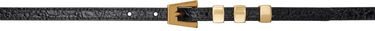 Opasok BY FAR BY FAR Vic Circular Buckle Belt Čierna | 21PFVICSBLCCE, 0