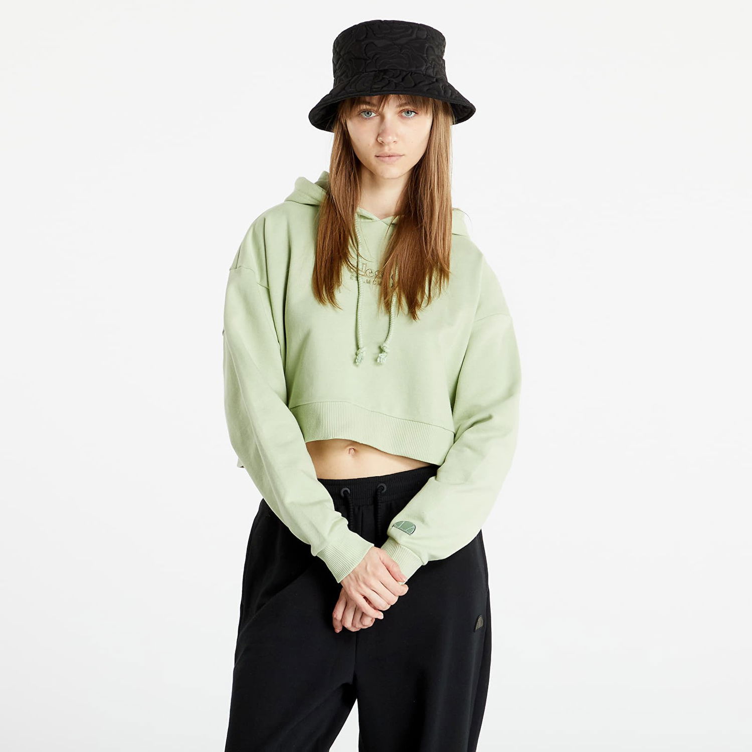 Mikina Ellesse Cropped Hoodie Zelené | SGM14158511, 0