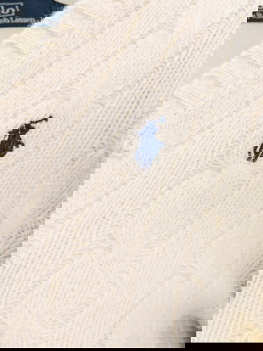 Sveter Polo by Ralph Lauren Cable Knit Sweater Biela | 211910422001, 5